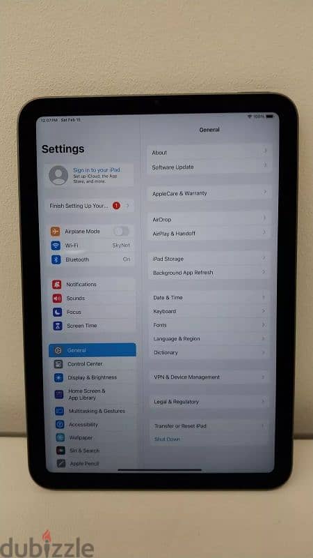 Ipad mini 6 generation 64G Wifi only like new battery life 100% 7