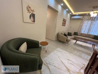 A first class furnished apartment with hotel furniture and air conditioning for rent in Rehab City in Group 112