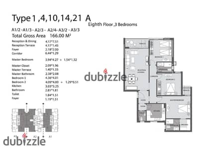 Ready to move,Apartment 166m for sale in Dejoya 3 New Capital ,R7 district with installments up to 7 years and 10% down payment.