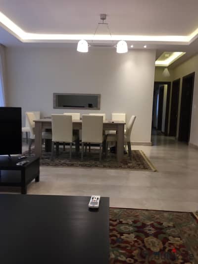 Furnished apartment 220m prime location rent in Compound Waterway New Cairo