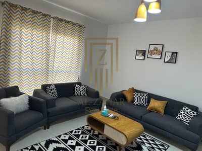 Apartment for rent furnished in Rehab, New Seventh, in first residence condition, 90 square meters