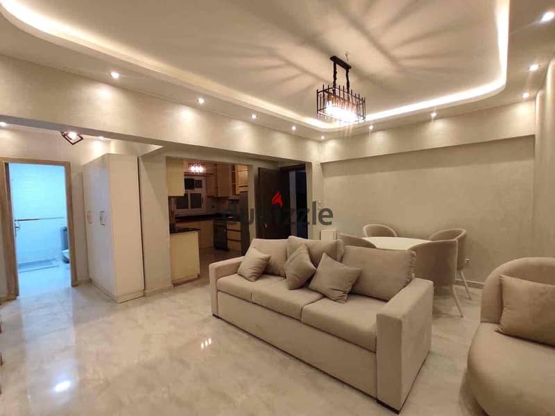 Furnished apartment in Degla, Maadi, excellent location, modern furniture, special price 0