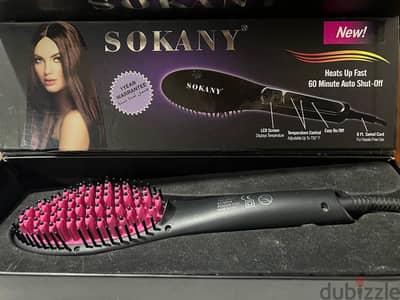 Hair Brush Straightener