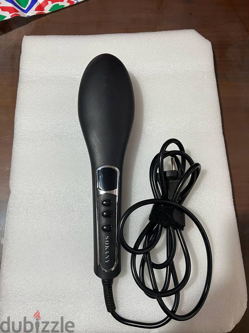 Electric Hair Brush Straightener 3