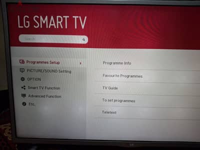 LG smart television