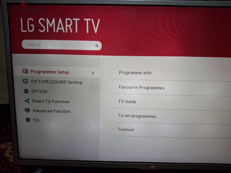 LG smart television 0