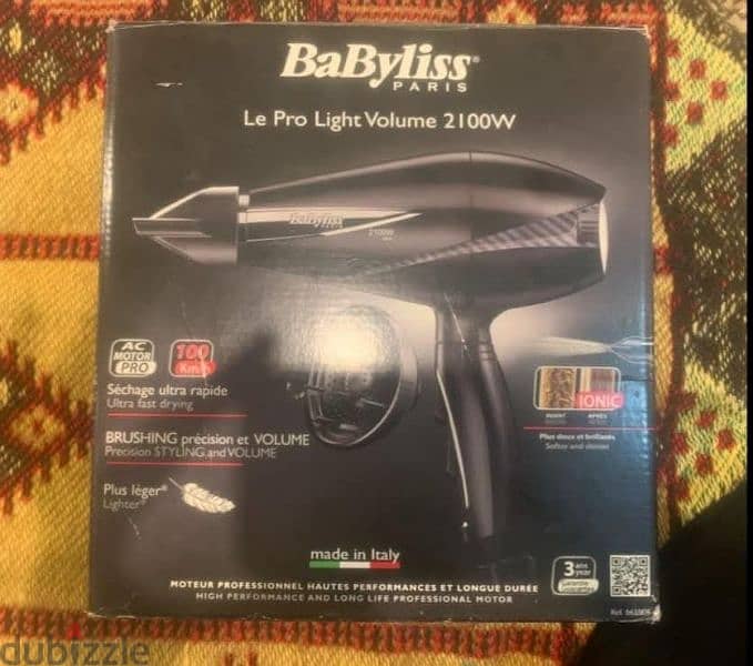 2100W الأصلي Babyliss Pro Light Volume سيشوار 1