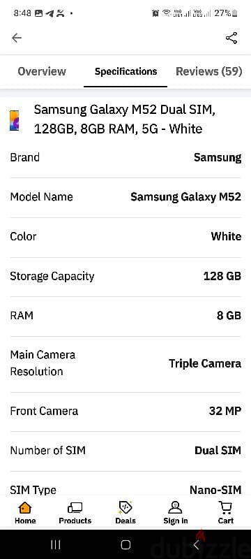 Samsung M52 5G 3