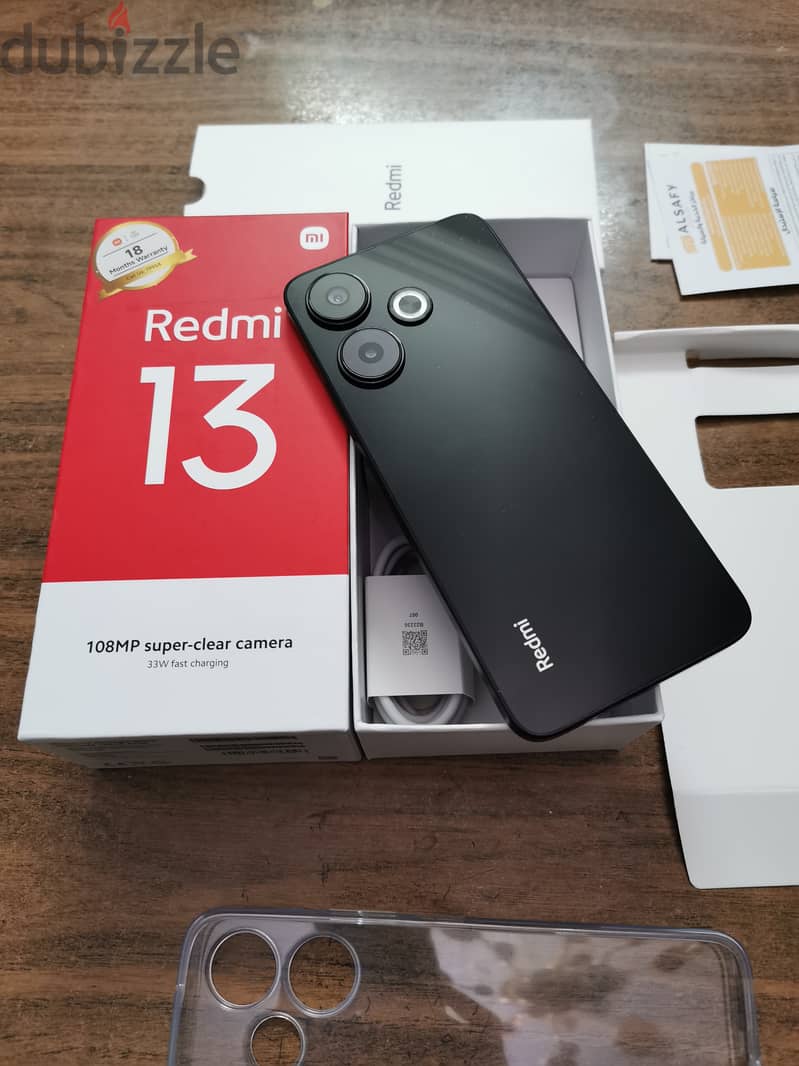 Redmi 13 استخدام اسبوع جديد لانج بكل حاجته الاصلية و الفاتورة 0