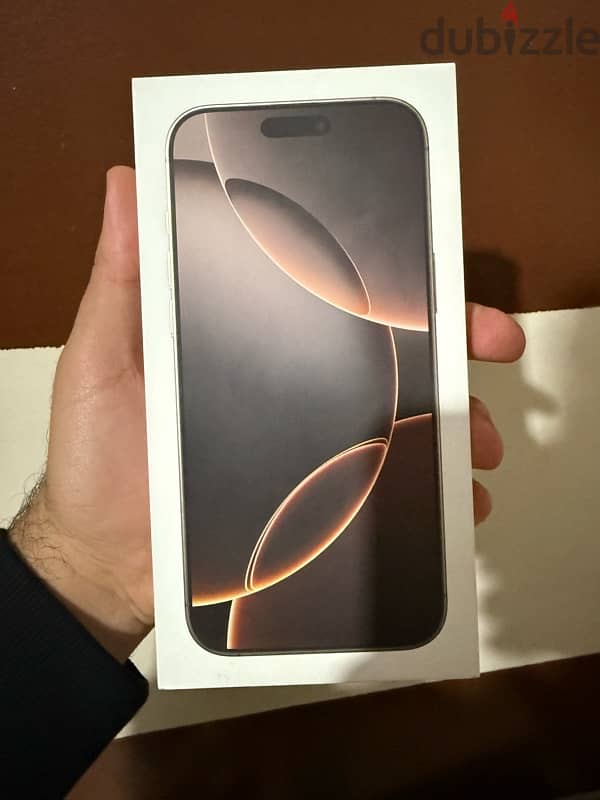 Iphone 16 pro max 256GB Middle East version desert titanium معفي ضرايب 1