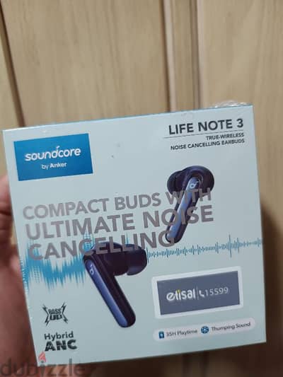 Soundcore Life Note 3 Blue (Sealed) 18 Month Warranty متبرشمة بالضمان