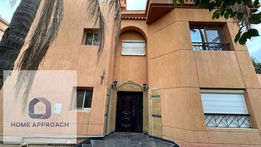 Standalone villa for sale in rehab city in the vicinity of food court & Ahmed Afify Mosque v10 land area is 576 m. & BUA is 480 m. 7 rooms 7 bathrooms