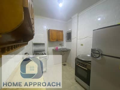 furnished ground apartment 100 meters three rooms for rent buildings College of Girls Nasr City behind the Air Defense House close to Nozha Street