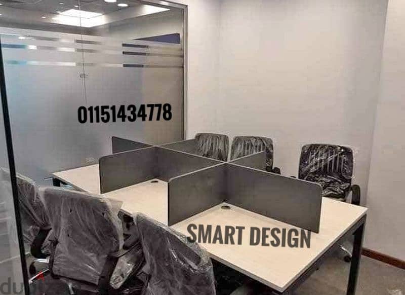 خلية عمل خشبmdfاسباني وورك ستيشن بارتيشن مكاتب موظفين/Workstation/desk 0