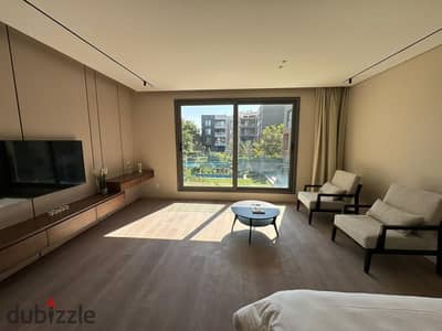 Chic fully furnished studio apartment in SILVER PALM compound . . beside Waterway . . Available for viewings شقه ستديو فى سيلفر بالم