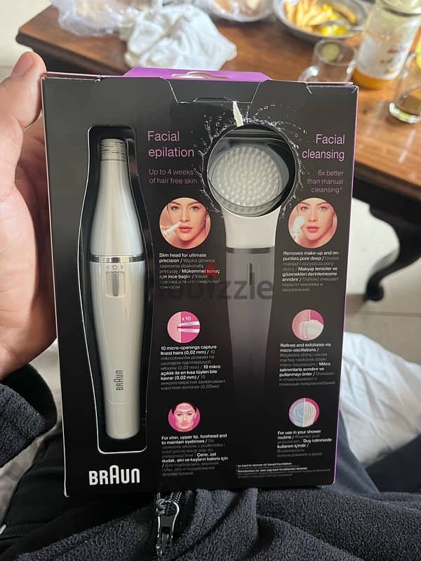 Braun face spa مكنة براون لازاله شعر الوجهه 3