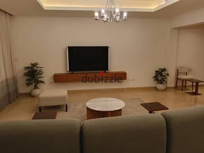 apartment with garden For rent modern furnished in Cairo Festival Compound