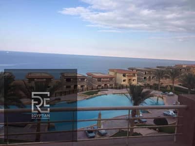 Chalet for sale directly on the sea in Telal El Sokhna Village, with installments over 8 years without interest