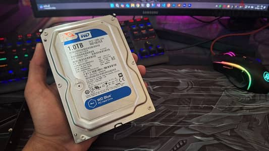 WD Blue 1TB 7200RPM 100% Health - هارد 1 تيرا بلو