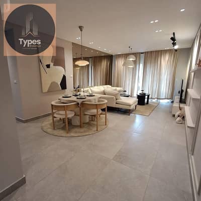 For sale, an apartment of 164 m, ultra super deluxe finishing, with air conditioners, immediate delivery in the Village West Compound, in Sheikh Zayed