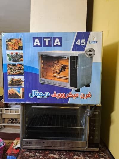 للبيع فرن كهربائي ديجيتال 45 لتر بحالة ممتازة جدا وبكل محتوياته ATA