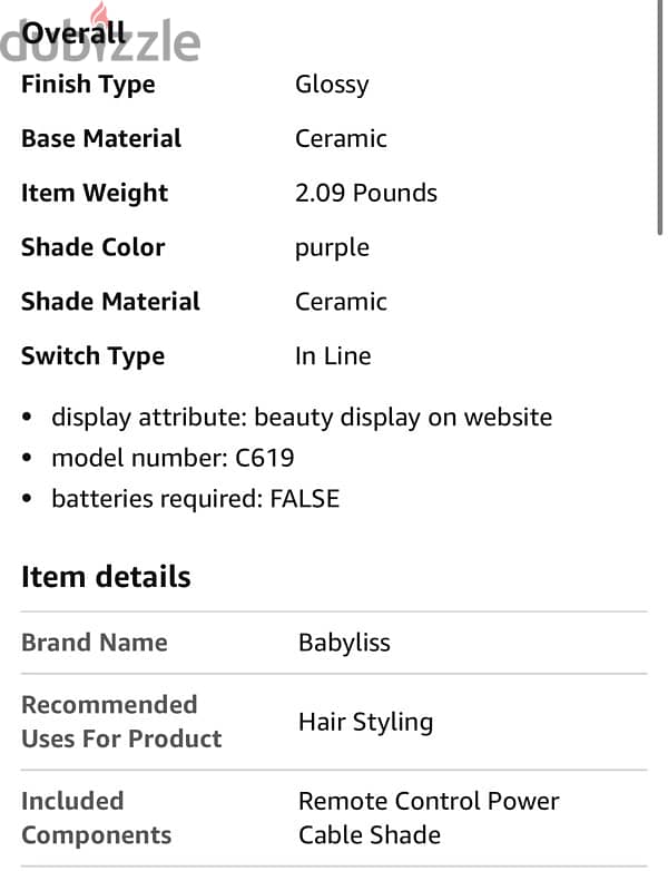 Babyliss curling iron 4