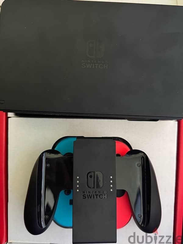 Nintendo Switch (OLED Model) - Neon Red and Blue (UAE Version) 3