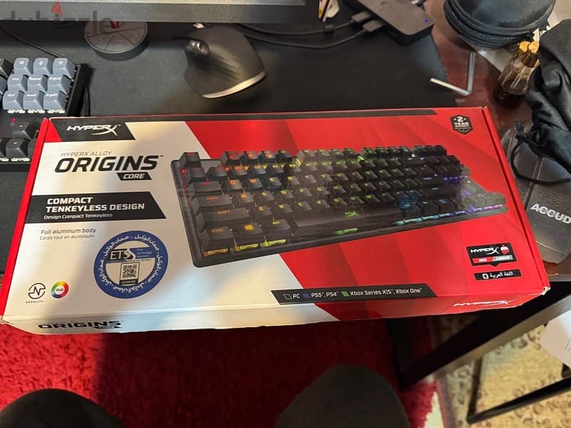 HyperX keyboard RGB origins mechanical red switch TKL كيبورد هايبر أكس 1