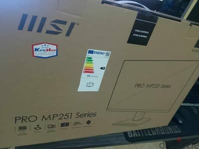 MSI PRO MP251 24.5 Inch Full HD Office Monitor - 1920 x 1080 IPS Panel