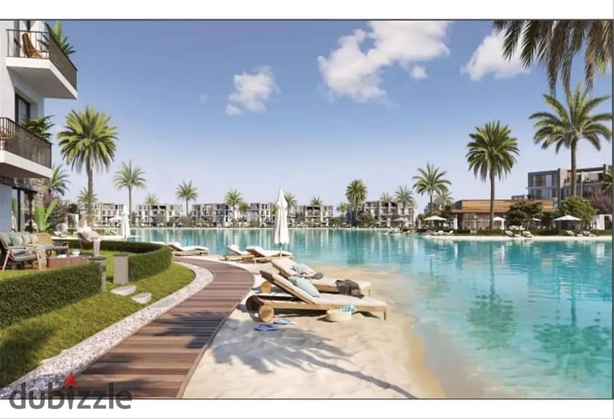 With the lowest down payment, a two-bedroom chalet on the lagoon, to be delivered in 2026, in Kali Coast, North Coast, Ras El Hekma 0