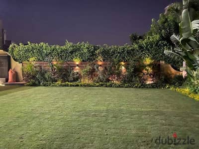 Apartment 181 sqm + 96 sqm garden for sale, ready for delivery, in the TAJ City / TAJ SOLTAN compound, in front of the airport and the Kempinski Hotel