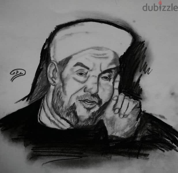 رسم بورتريه فحم أو رصاص 6