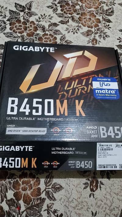 باندل b450m k + ryzen5 3400g+ ram viper 8gb