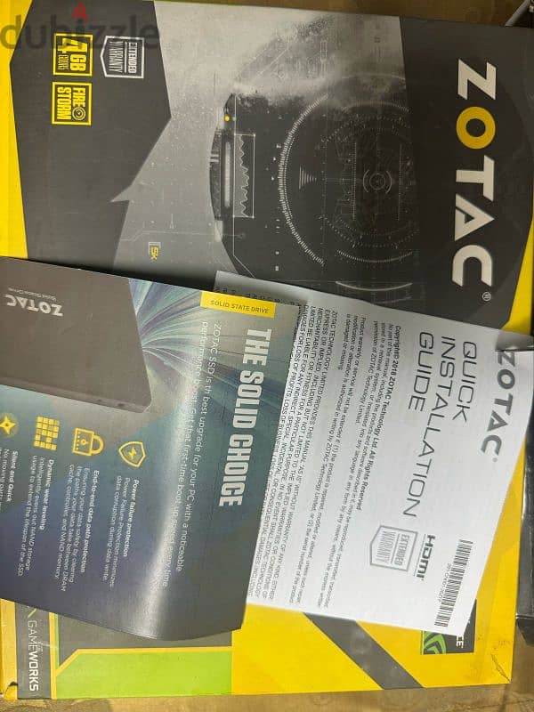 ZOTAC GTX 1050TI 4GB ddr5 حالة ممتازة 1