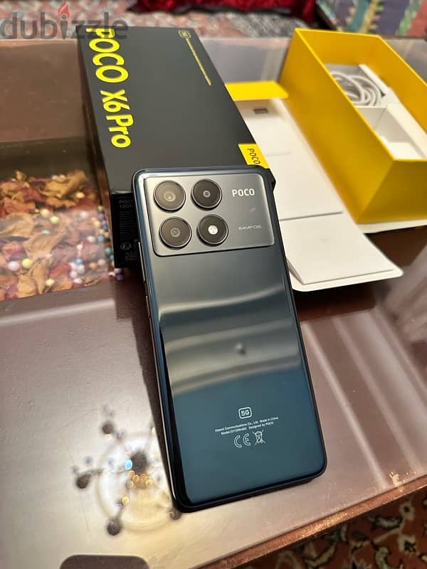 Poco X6 Pro 5G 512/12+12 RAM Black Like new بوكو اكس ٦ برو 4