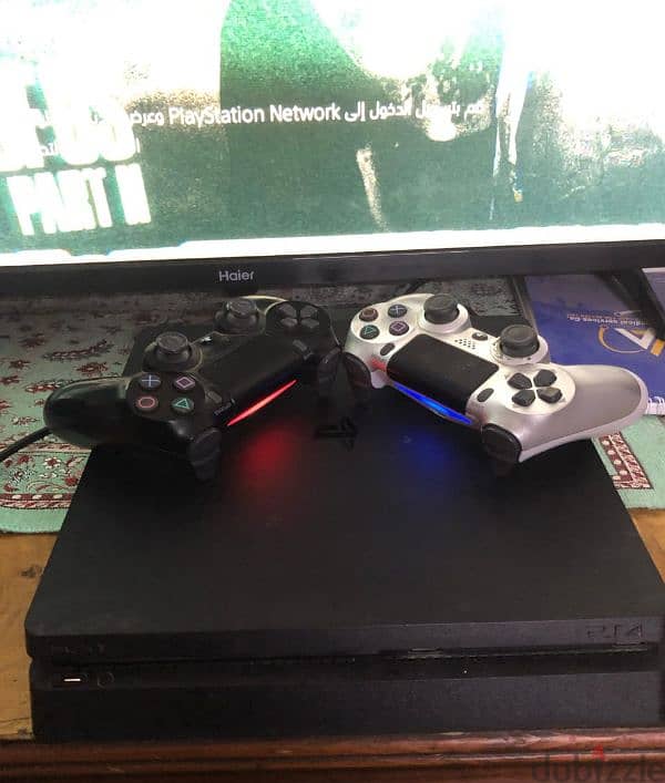 PS4 slim500 بلايستيشن4 مستعمل 0