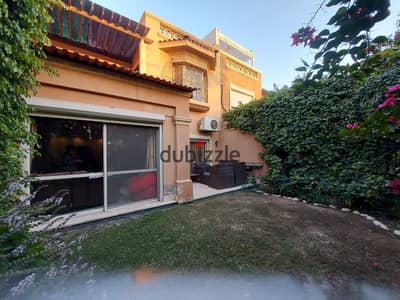 Town villa resale for sale, immediate delivery, fully finished with kitchen, air conditioners and dressing room in Bellagio Compound, Fifth Settlement