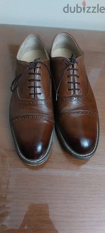 Dalydress brown classic genuine leather shoes size 45