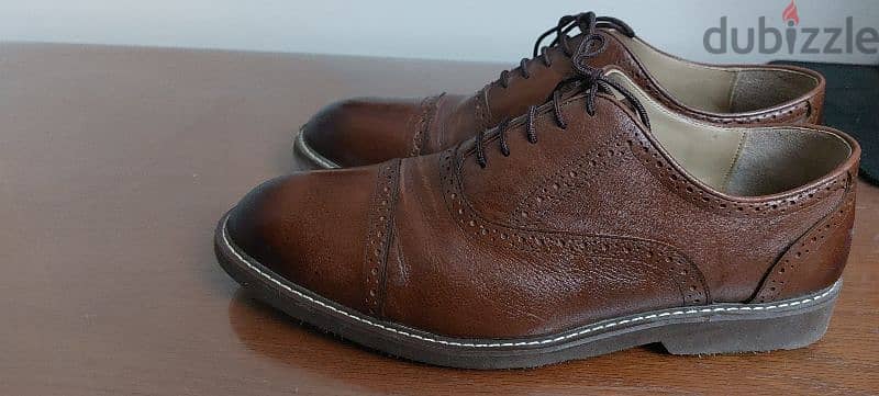 Dalydress brown classic genuine leather shoes size 45 2