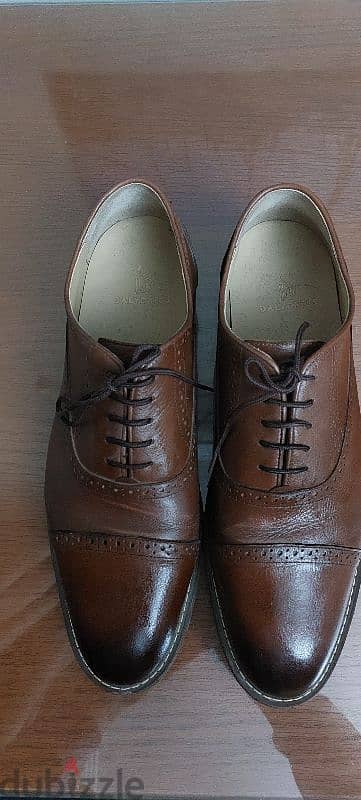 Dalydress brown classic genuine leather shoes size 45 3