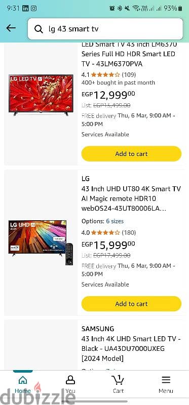 LG 43 smart UHD 2