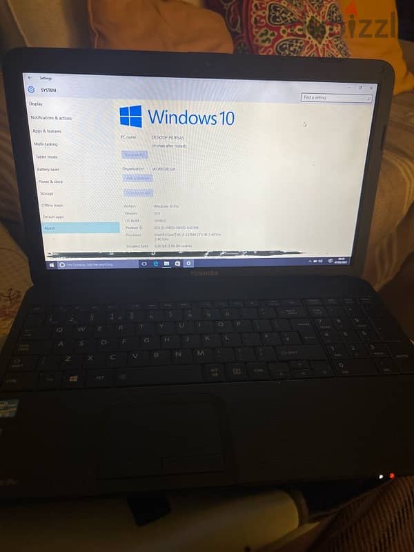 TOSHIBA LAPTOP PRO C850 1