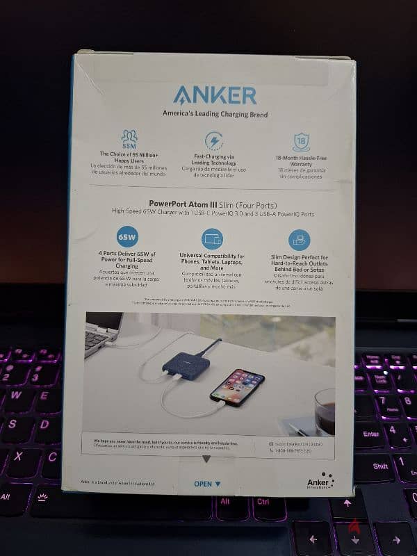 Anker PowerPort Atom III Slim (Four Ports) 1