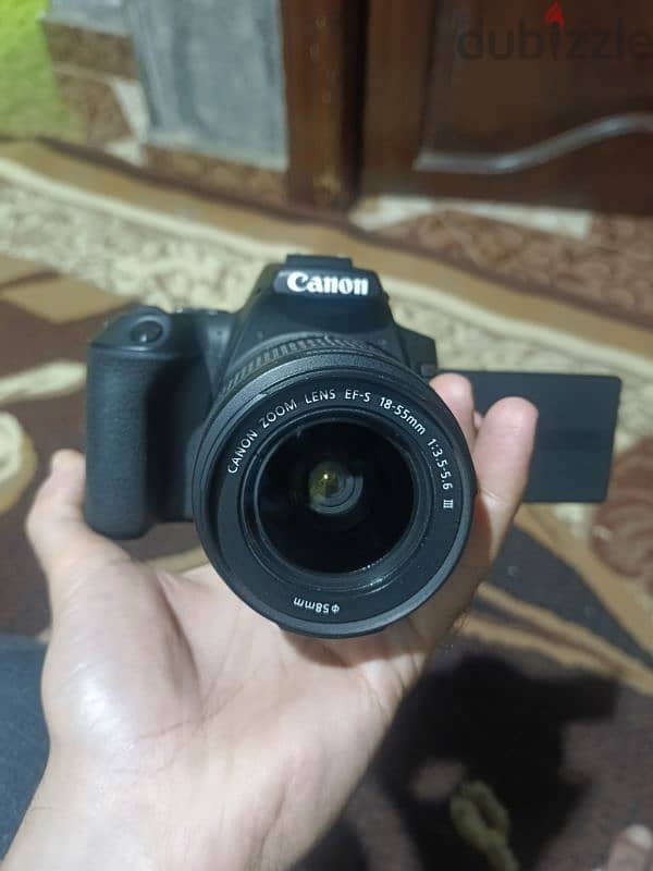 كاميرا كانون وعدسة (الحاله كسر زيرو)Cannon 250D+50 STM 2