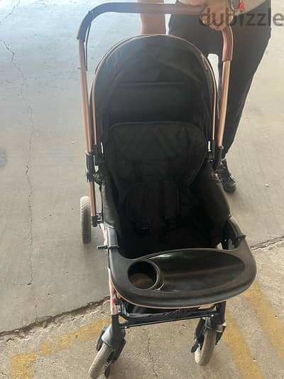 black umbrella x1 stroller fliparm like new