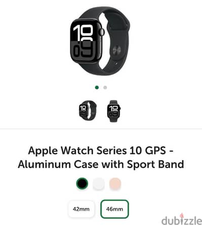 Apple Watch Series 10 - 46mm Jet Black (used for a few days - As New)