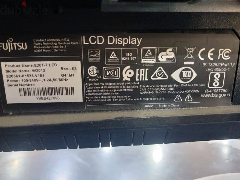 شاشه ٢٠ كمبيوتر ٢٠ بوصه LED 1