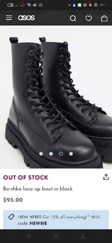 BERSHKA lace up BOOTS