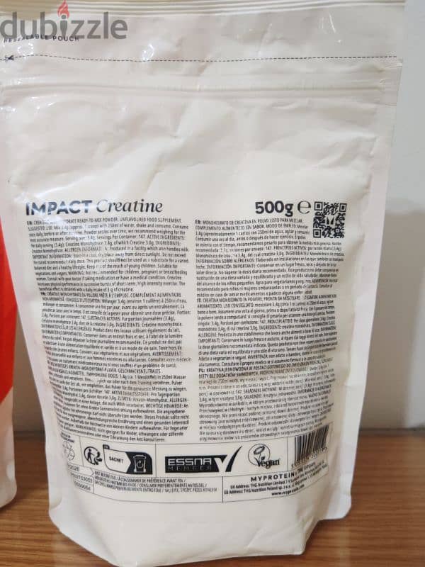 Creatine Monohydrate 500g unflavored 1