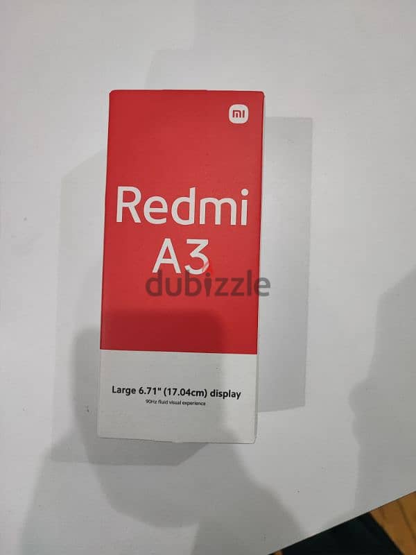 redmi a3 معاه العلبة و الضمان كالجديد 1